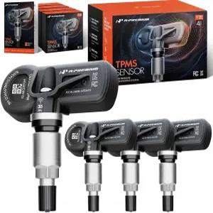 A-프리미엄 4PCS 사전 프로그래밍 TPMS 센서 타이어 공기압 모니터링 - 쉐보레 실버라도 GMC 시에라 캐딜락