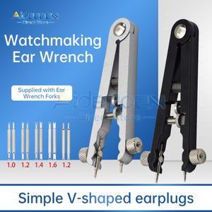 시계 밴드 리무버 플라이어 6825 스프링 바 스트랩 알루미늄 합금 수리 제거 도구 V 자형 조절기