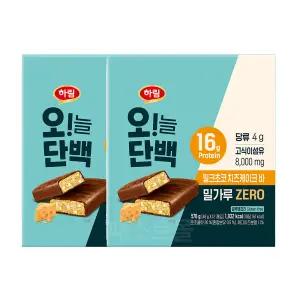 하림 오늘단백 밀크초코 치즈케이크바(48g X 12개입) 576g 2개