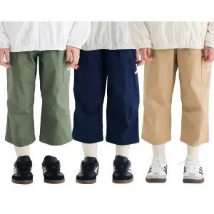 아웃도어 프로덕츠 키즈 우븐 바지 (7부) 어린이 아동 팬츠 초등 허리밴딩 면바지