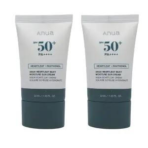 아누아 어성초 실키 모이스처 선크림 50ml 2개