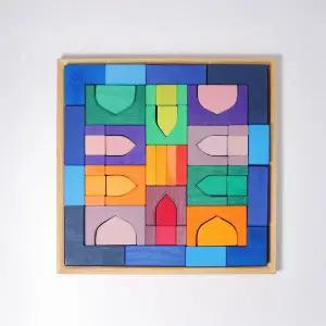 [보리보리/정토이즈]발도르프 교구 원목장난감 나이트 빌딩세트 1001