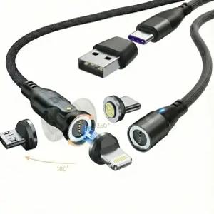 100W(회전) 충전 마그네틱케이블 ctoc 자석충전케이블 0.5m