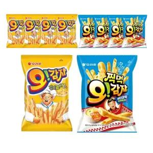 오리온 찍먹 오감자 버터갈릭감자튀김 64g + 그라탕 50g, 각5개 (총 10개)