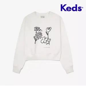 KEDS 플라워 맨투맨_KD2POG1101FCRM