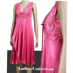 와이프선물 레이스 실크촉감 우아한 속옷 여성 란제리잠옷 홈슬립