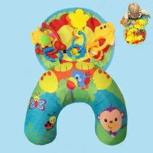 아기 터미타임 배밀이 쿠션 딸랑이 세트 신생아 영유아 발달 완구