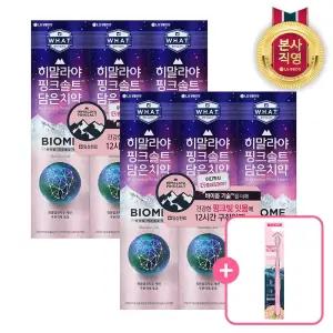 죽염 히말라야 핑크솔트바이옴 치약100gx6개 +페리오핑크솔트 담은칫솔(부드러운) 1입