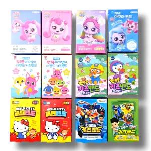 캐릭터 키즈밴드 모음전 티니핑 카봇 산리오 뽀롤 핑크퐁 도라에몽 먼작귀 어린이 일회용 반창고  [1개]