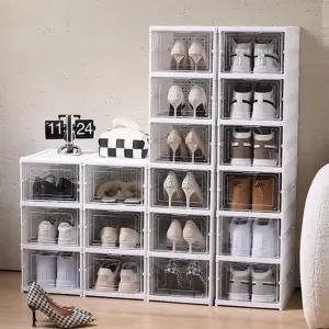 히키스 투명3단 퀵폴딩 슈즈케이스 마음안정 신발정리/정리함/신발/수납장/선반/신발장/정리/수납/보관함