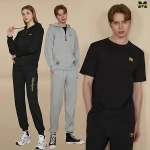 [미시간] 남여 후드 셋업 트레이닝 세트 + 반팔티