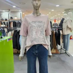 시슬리/애플아울렛/코코 피그먼트 레이어드 티셔츠 SATSA4611