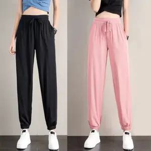 여성조거팬츠 여름 냉장고 빅사이즈 밴딩 아이스 바지