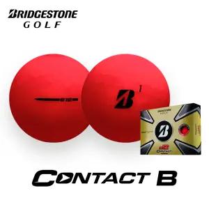 브리지스톤 E12 컨택트 비 3피스 레드 컬러 골프공 컨택비