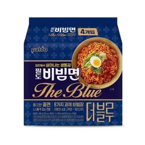 신상 팔도 비빔면 더 블루 135g *4입