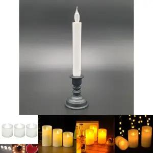 LED 가짜 촛대 양초 촛불/원형/캔들/조명/조명등/무드등/이벤트/생일/파티/무드/프로포즈/건전지/감성/갬성