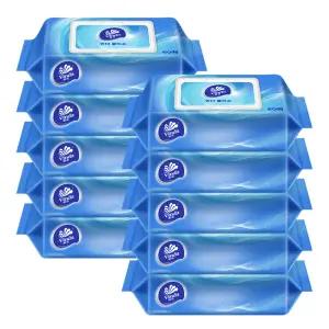 빈다 빅사이즈 엠보싱 물티슈 60매 300 X 200mm 캡형, 10개