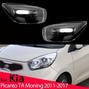 Kia Picanto TA Moning 2011-2017 용 헤드 라이트 커버 액세서리 헤드 램프 투명 라이트 쉘 헤드 라이트 하