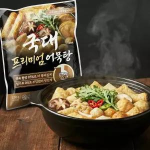 [연육함량 85%] 밀가루 없는!! 연육 85% 이상 프리미엄 국가대표 모듬 어묵탕 X 5팩