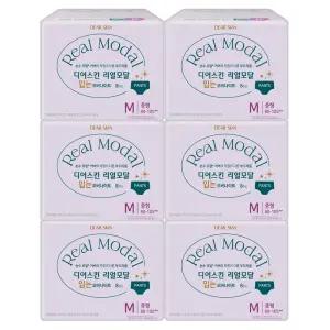 디어스킨 리얼모달 입는오버 중형 8P X 6팩