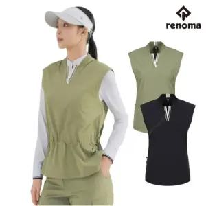 레노마골프 여성 골프 봄 변형 오프넥 스트링 조절 우븐 조끼 EN-5304