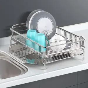 H-304올스텐1단 물빠짐 설겆이선반 그릇 무타공정리대 식기건조대 설거지건조대 그릇정리대 식기건조대대형