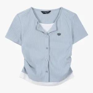 [롯데백화점]더데이걸즈 레이어드 골지 반팔 가디건티TGRA26311