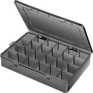 Gbivbe 대형 24 그리드 플라스틱 정리함 조절 가능한 칸막이 보석용 투명 보관함 아트 DIY 공예품 와시