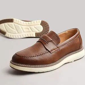 [알티피아]남자 20대 30대 페니로퍼 가죽 캐주얼 데일리화 남자출근화