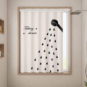 욕실 창문 방수 커튼 가리개 전용 칸막이 구멍 목욕 너비 가림막 마그네틱