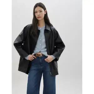 [CC콜렉트](대전신세계)페이크 레더 하프 자켓_C261PSF351