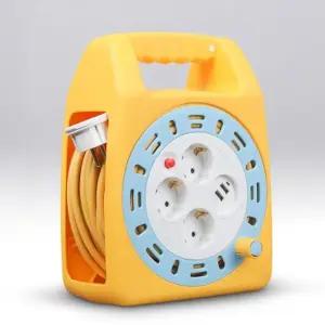 손잡이 케이블박스 멀티탭 3구 USB 2포트 20M YB/코드릴/릴/콘센트/캠핑용/릴선/캠핑/전기/리드선/전선릴