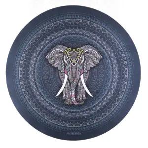 모크샤 요가 수련 명상 원형 홈트 매트 타월 가네샤 BNS