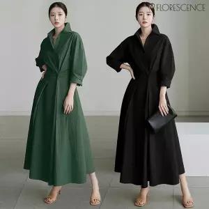 [플로레센스] 쁘라제르 벌룬 카라원피스 (색상선택)