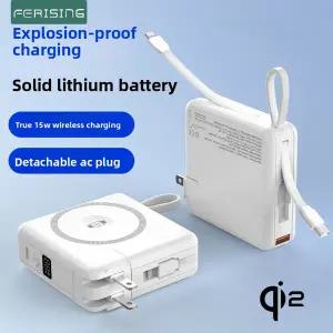 호환 반고체 15W 마그네틱 무선 보조배터리 20W PD 고속 충전 10000mAh 워치 겸용 2 in 1 외장 배터리 충전
