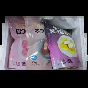 익산 농협 크림 찹쌀떡 3봉 (생크림,초코,딸기)