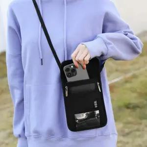 카드지갑 가방 크로스백 목걸이 여행 핸드폰 파우치 유럽 미니 여권 용 백 목 수납 가벼운