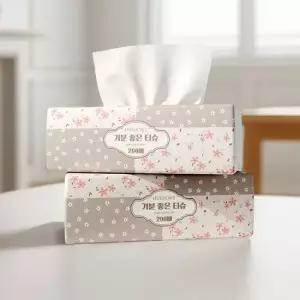 기분좋은 미용티슈 200매 9팩 1800매) 팝업 각티슈 화장지