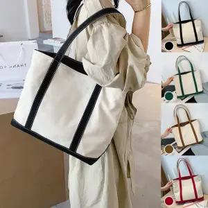 데일리 보부상 캔버스 숄더 에코백