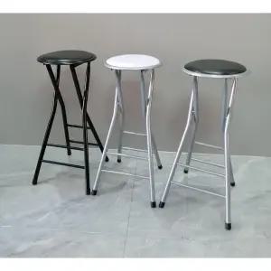 식탁 접이식 체어 홈바 높은의자 바의자 철제 의자