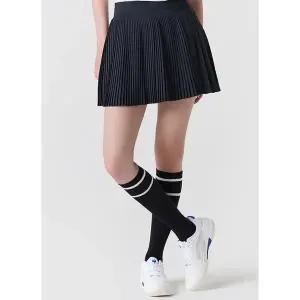 [르꼬끄](강남점)[정상가 109,000원][40% OFF] 여성 플리츠 변형 스커트(레깅스내장) BLK / QQ122TSK31