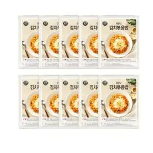 올반 아삭 김치볶음밥 10개 세트 220gX10개 냉동 간편식