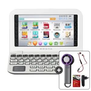 HA BESTA 베스타 영어특화 전자사전 BK-500+이어폰+급속냉각선풍기+충전기+필름 영영 한영 영한 한자 국어 옥스퍼드 북웜 라이브러리 오디오 북 135종 컨텐츠