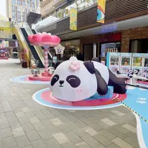 벚꽃 팬더 에어풍선 팬더곰 벚꽃축제 대형풍선 공기장식품 장식용