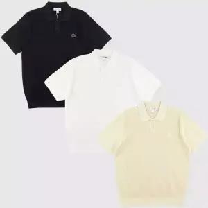 라코스테스포츠 남성 골조직 폴로 반팔 스웨터 AH011E-56G