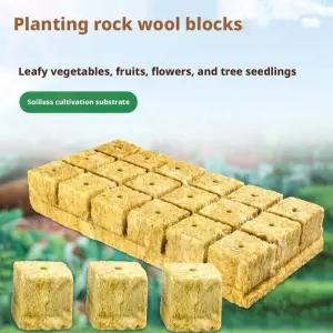 50/100개입 락울 수경재배 플랜팅 블록 성장 큐브 스타터 키트 번식 재배 용품