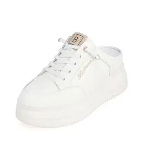 바바라 BABARA 천연 소가죽 키높이 스니커즈 뮬 BBG174_BE 489007