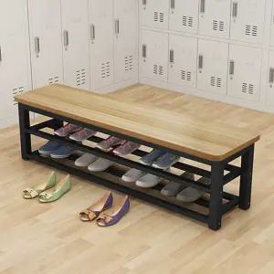 횬관 벤치형 철제 신발장 의자 벤치 사우나 탈의실