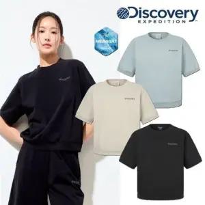 디스커버리 프레시벤트 워시드 여성 경량 반팔 맨투맨 DWTR94053 388865