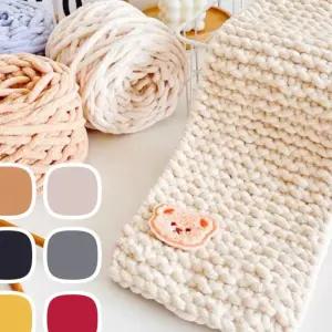 샬라라 와펜 수제 목도리 뜨개질 키트 대바늘 털실 만들기 세트 DIY 뜨기